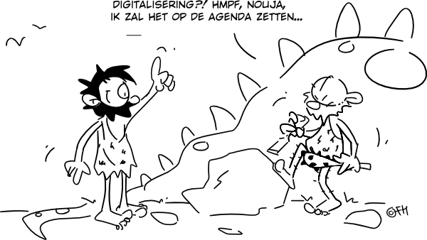 Cartoon ISOC.nl-awards 2012 Digitale Agenda