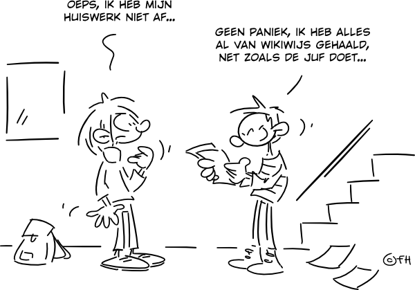 Cartoon ISOC.nl-awards 2012 Wikiwijs