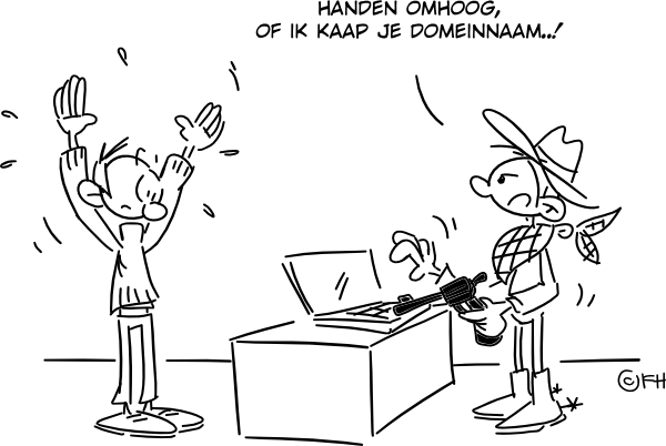 Cartoon ISOC.nl-awards 2012 NLnet Labs - Trigger