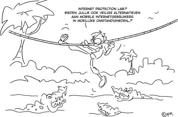 Cartoon ISOC.nl-awards 2012 Internet Protection Lab