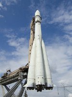 The Semyorka -the Rocket R7 by Sergei Korolyov in VDNH, Ostankino, Moscow.